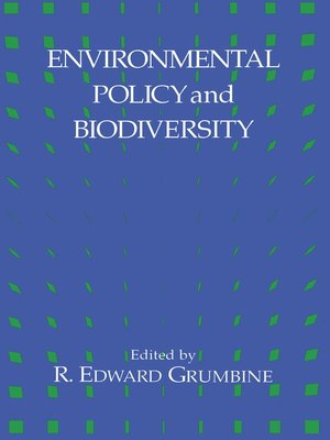 cover image of Environmental Policy and Biodiversity